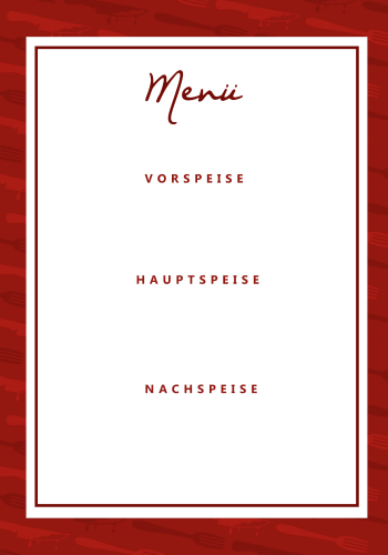 Menu template